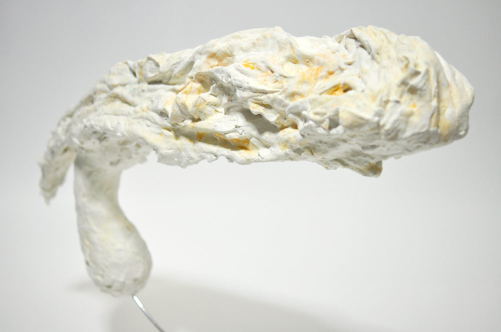 Untitled, 2012, Acrylic on Clay and Fabric, Aluminium Base, 15.35 x 22.25 x 5.9 in. / 39 x 56.5 x 15 cm [#SS12SC001]