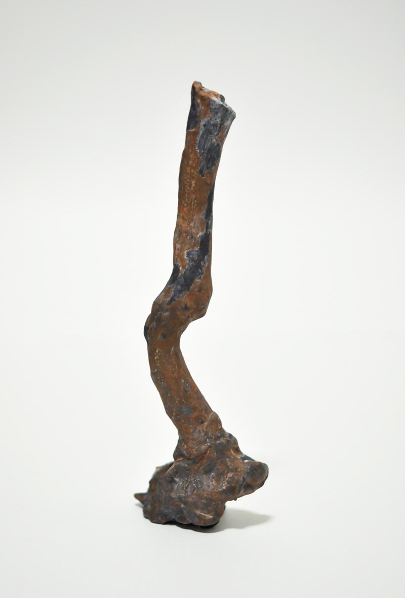 A Standing Person, 2012, Oil, Acrylic, and Varnish on Clay, 9 x 3.5 x 2.75 in. / 22.8 x 8.9 x 7 cm [#SS12SC014]