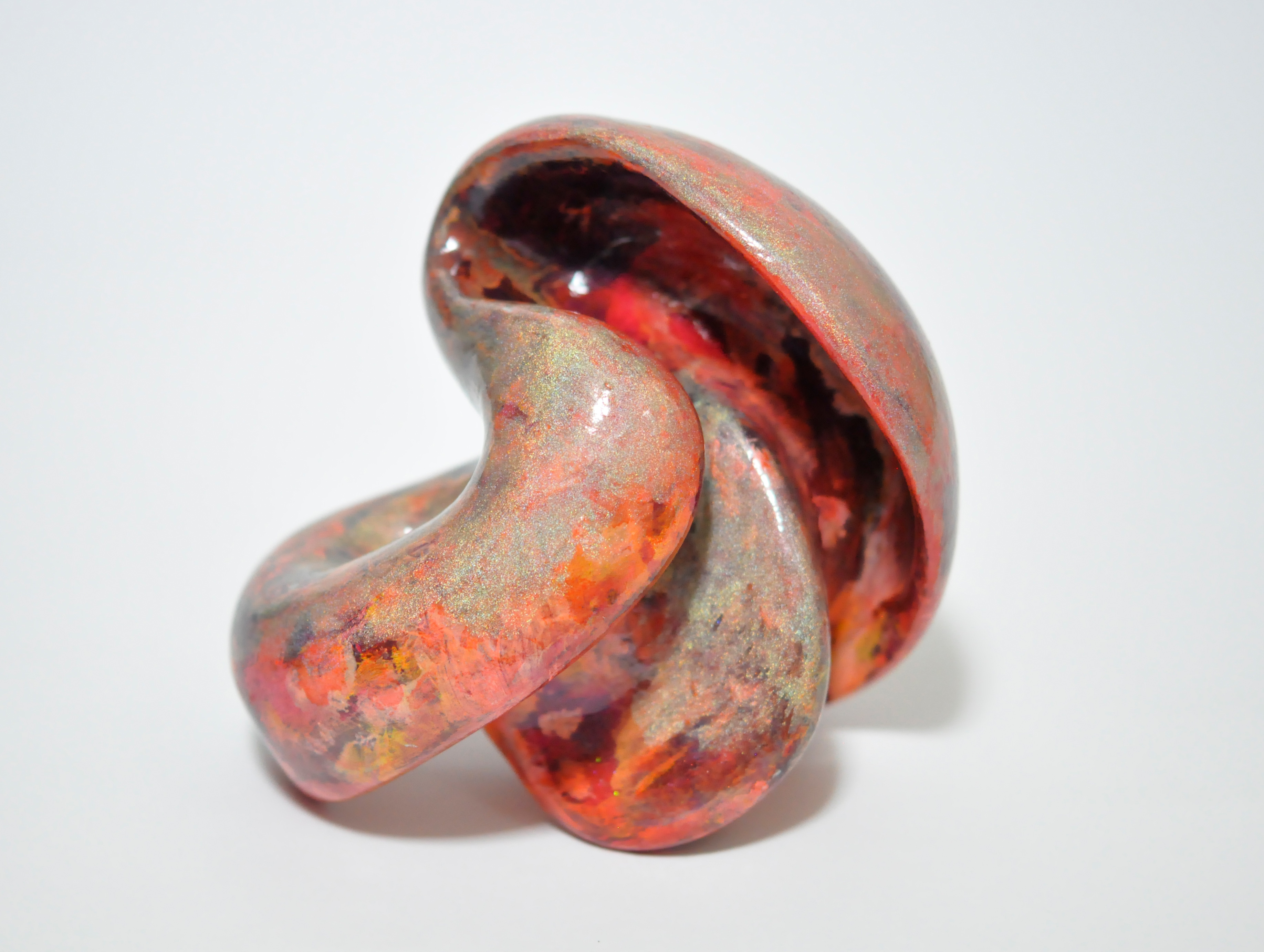 A Touch, 2012, Oil, Nail Polish, and Varnish on Clay, 3.9 x 4.7 x 3.1 in. / 10 x 12 x 8 cm [#SS12SC018]