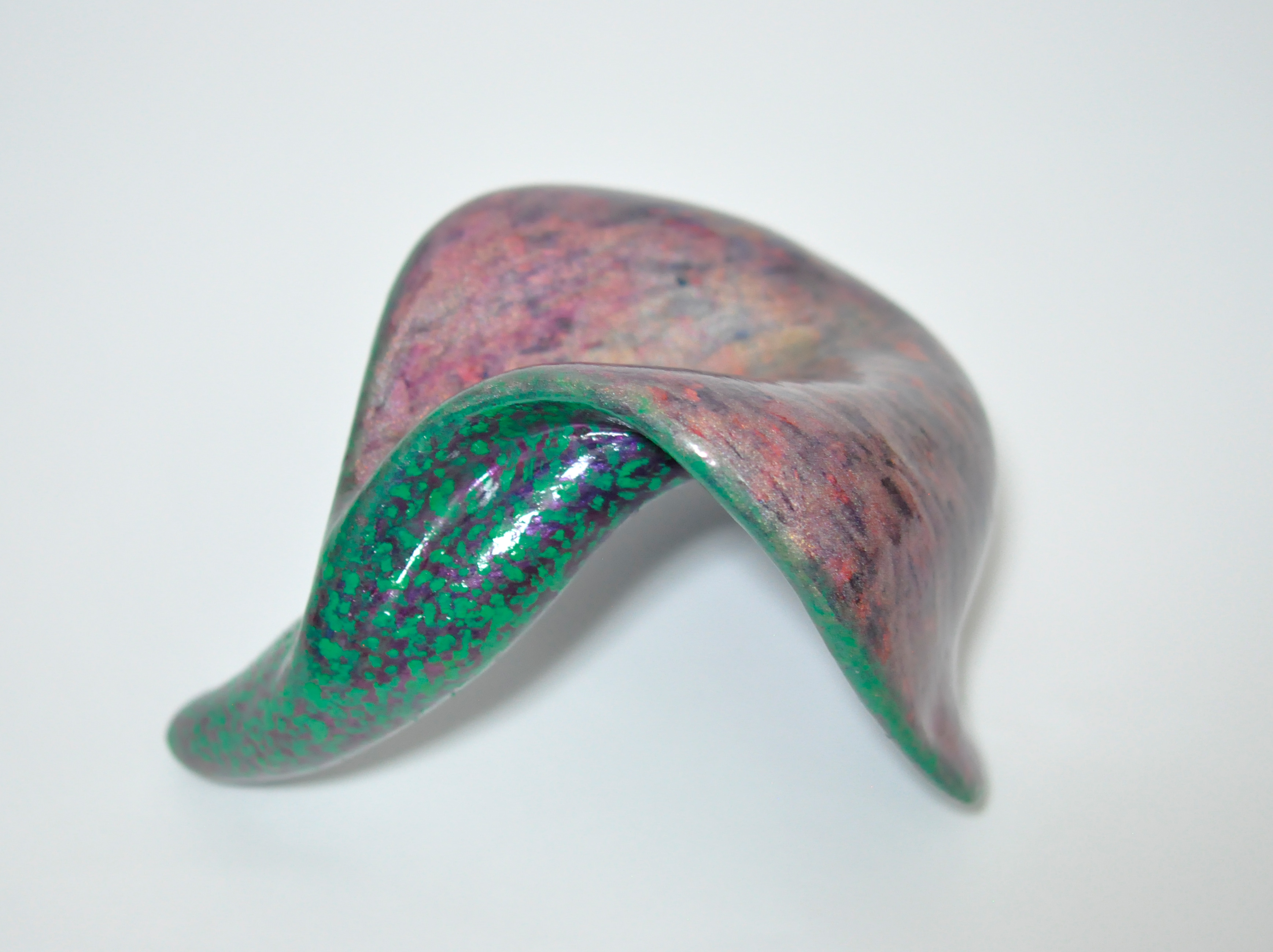 A Touch, 2012, Oil, Nail Polish, and Varnish on Clay, 3.1 x 5.5 x 4.7 in. / 8 x 14 x 12 cm [#SS12SC019]