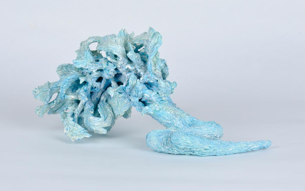 Dancer, 2013, Epoxy Adhesives and Oil on Clay, 8.1 x 17.1 x 7.9 in.  /  20.5 x 43.5 x 20 cm [#SS13SC006]